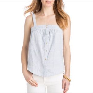 Vineyard Patchwork Button Front Tank